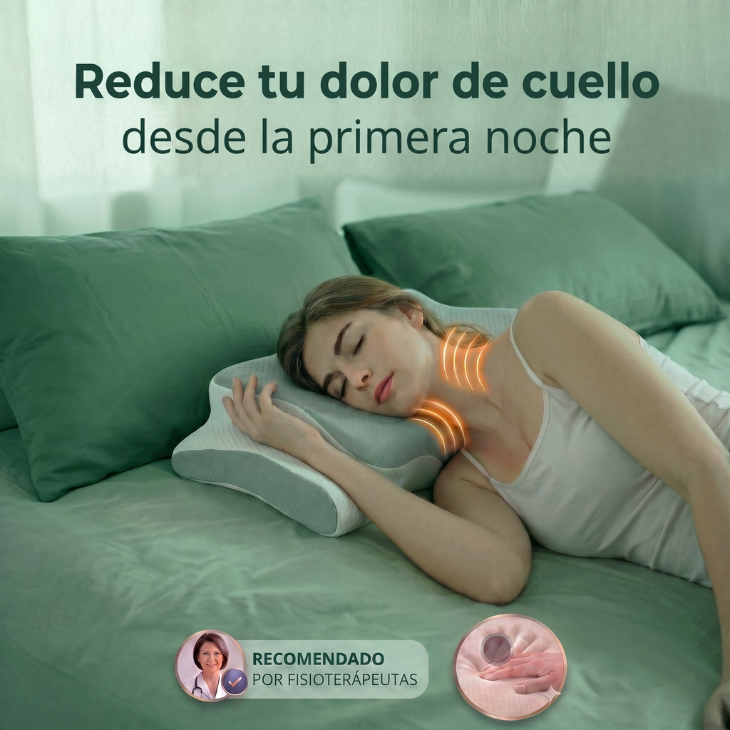 Almohada Ergonómica Cervical  · Adiós Al Dolor De Cuello