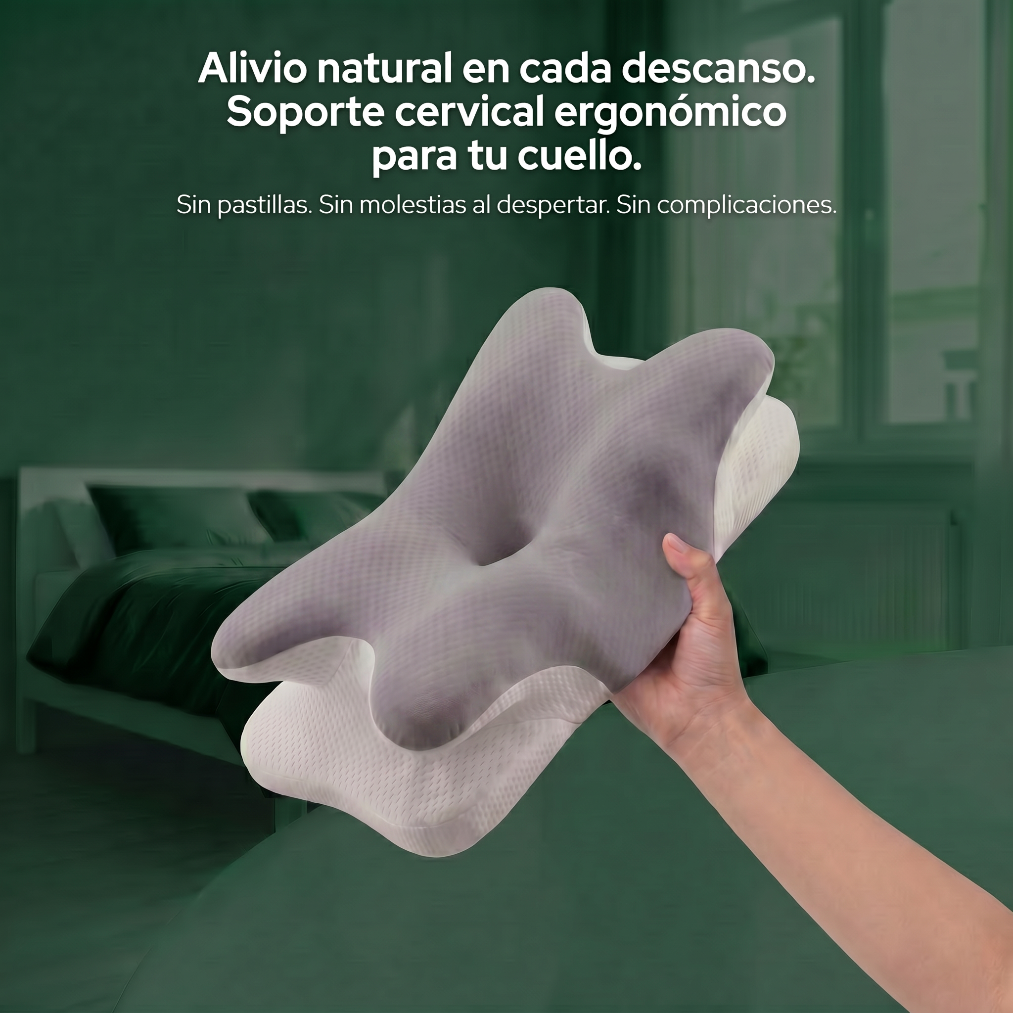 Almohada Ergonómica Cervical  · Adiós Al Dolor De Cuello