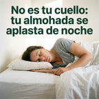 No es tu cuello: una almohada normal se aplasta de noche y la cabeza cae